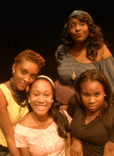 Nellie Jackson's house features features, left to right, Jasmine Williams as Sandy, Teresita Brown as Na Rose, Kristian Stovall as Marla and Tish Samuel as Ree Ann. (By: Ben Ailes)